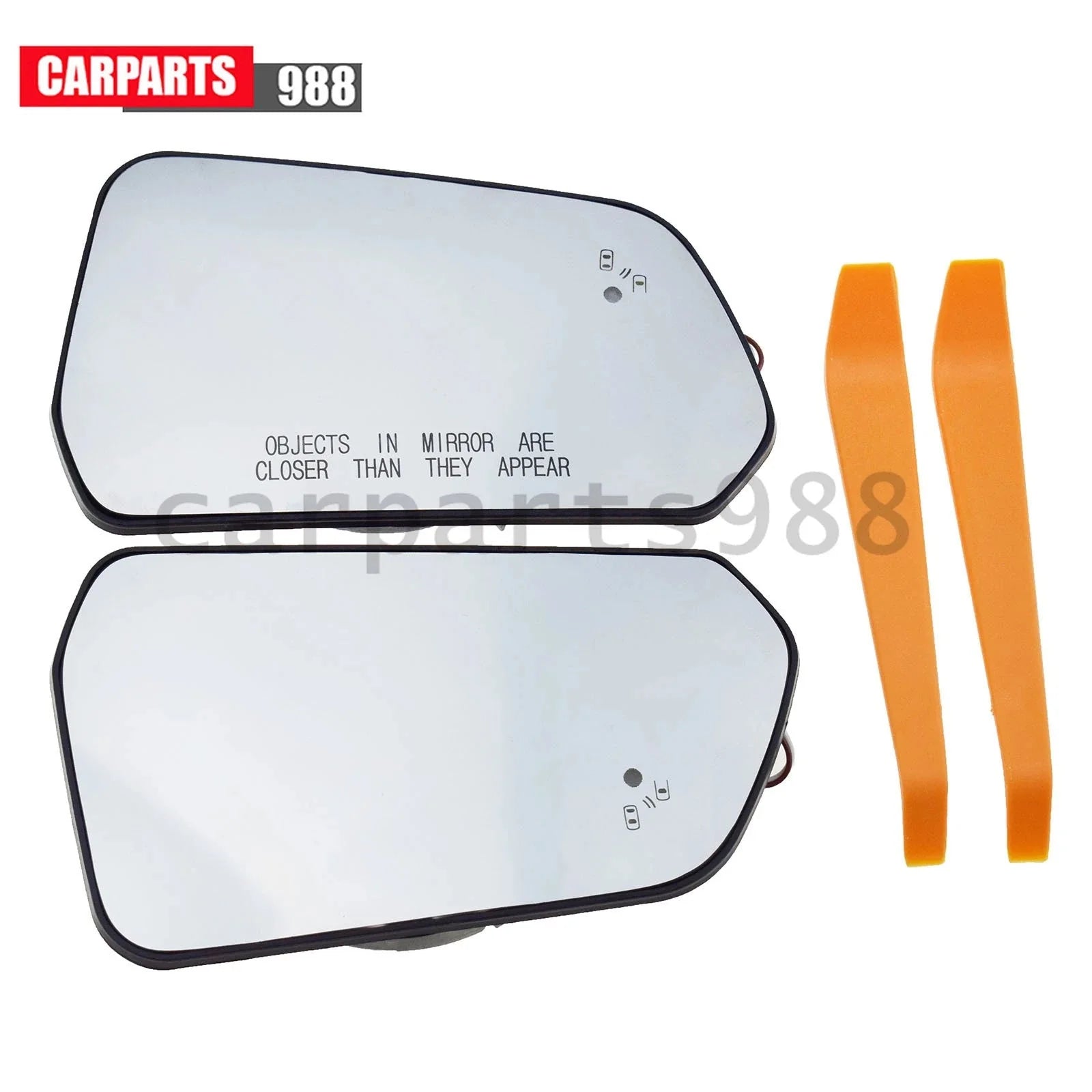 Left Right Rearview Heated Mirror Glass w/ Blind Spot For Ford Mustang 2015-2022 6B93BC-57 [5]