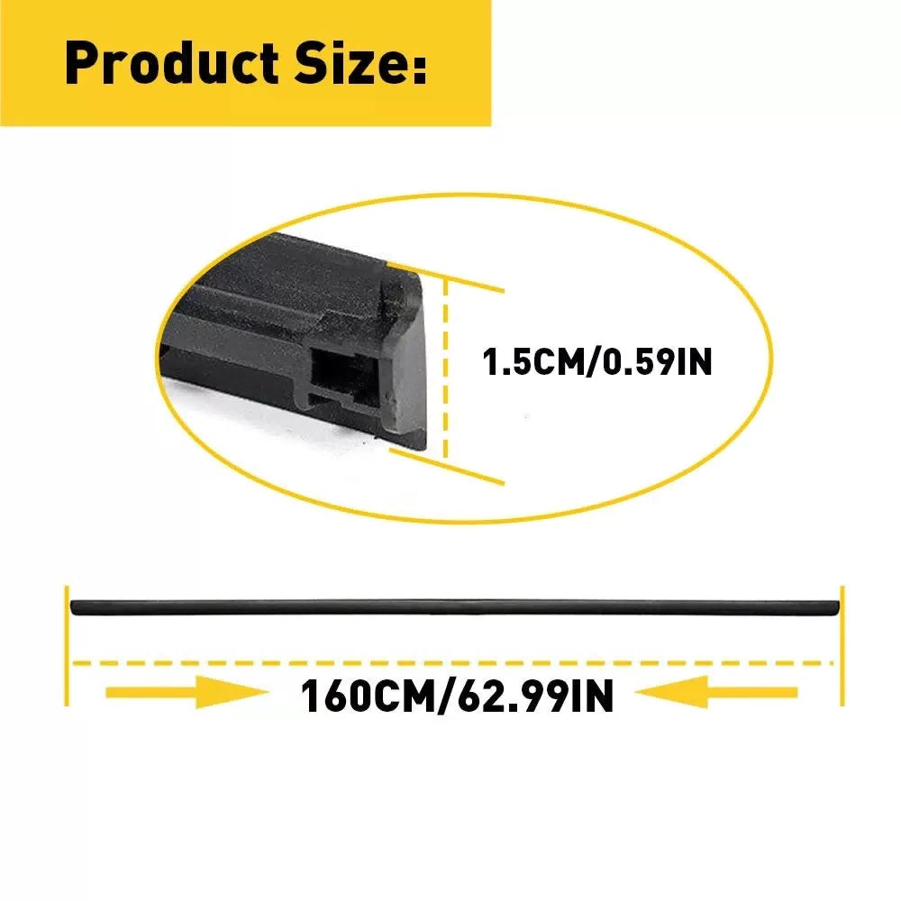 Left Right Side Roof Drip Mouldings Black For 2006-2016 Toyota Yaris Hatchback 6B93BC-57 [3]