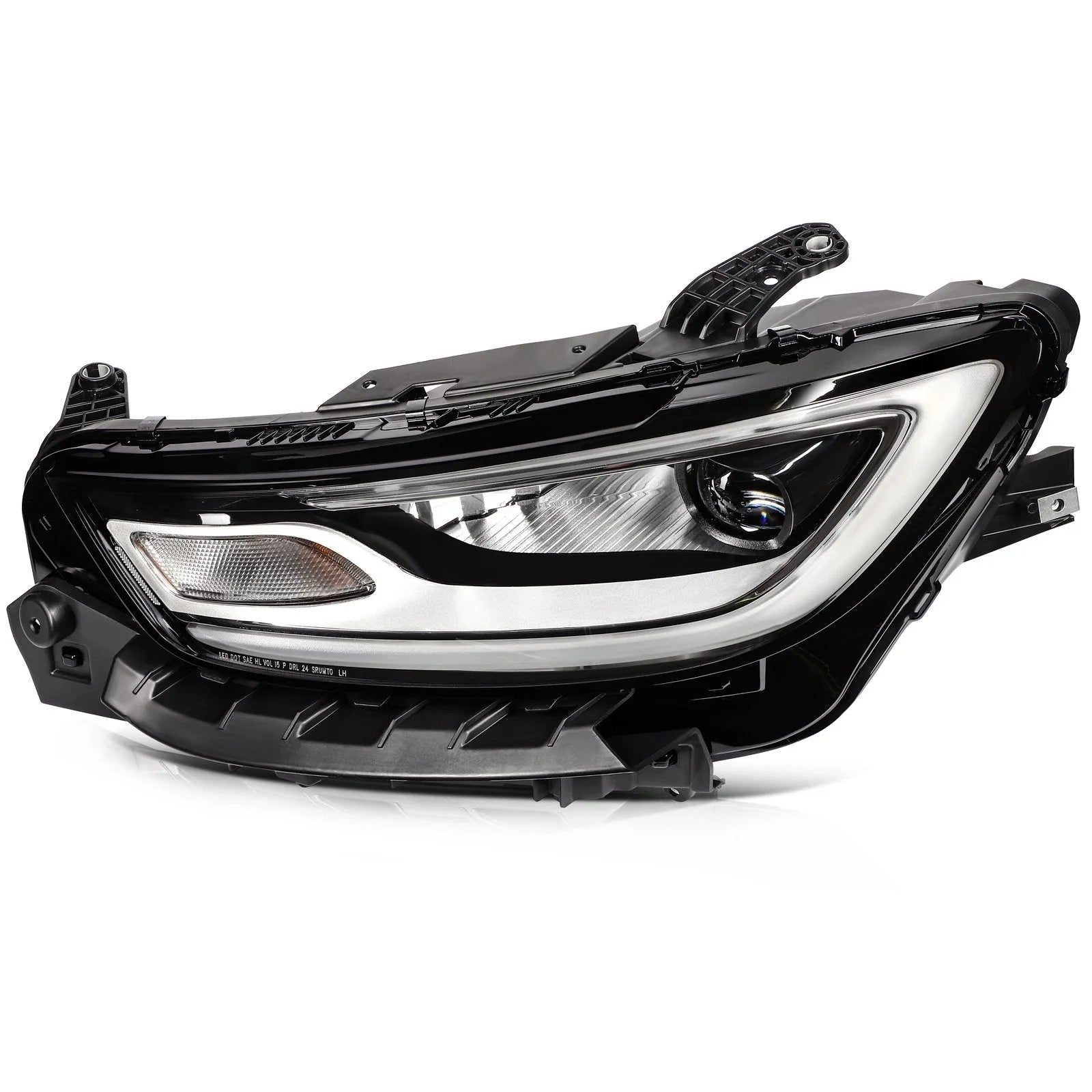 Left Side LED Headlight Assembly For 2021-2024 Chrysler Pacifica 3.6L Black 6B93BC-57 [4]