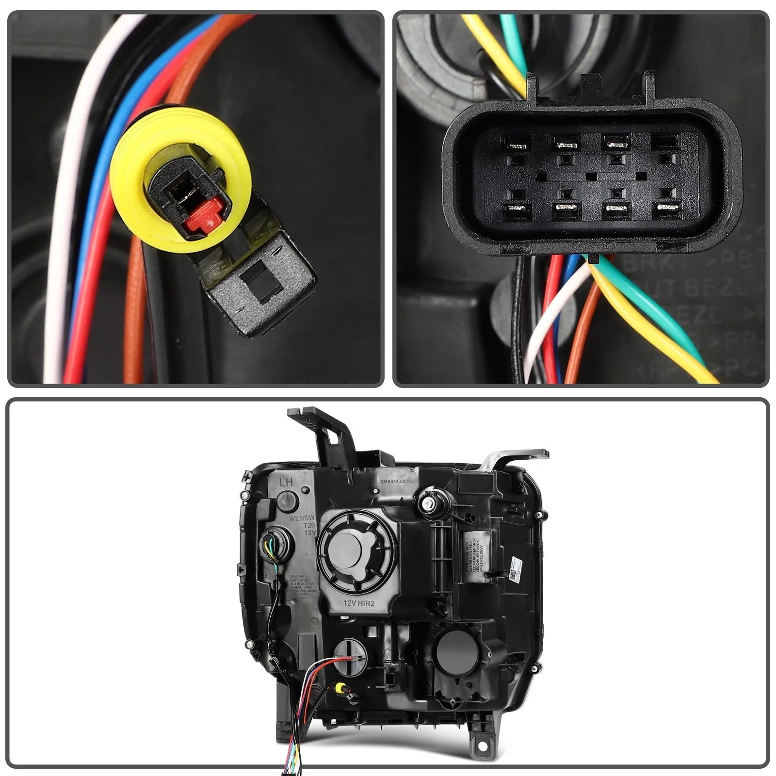 Left Side LED Headlight For 2015-2019 2500HD 3500HD 2014-2015 GMC Sierra 1500 6B93BC-57 [9]