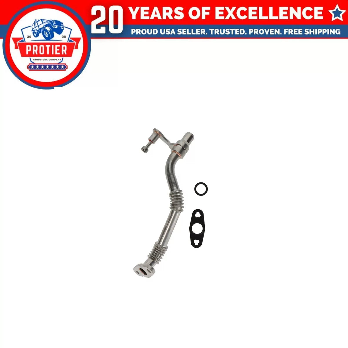 Left Turbocharger Oil Return Line Fits BMW 550i 550i GT 550i GT xDrive 550i 6B93BC-57 [1]