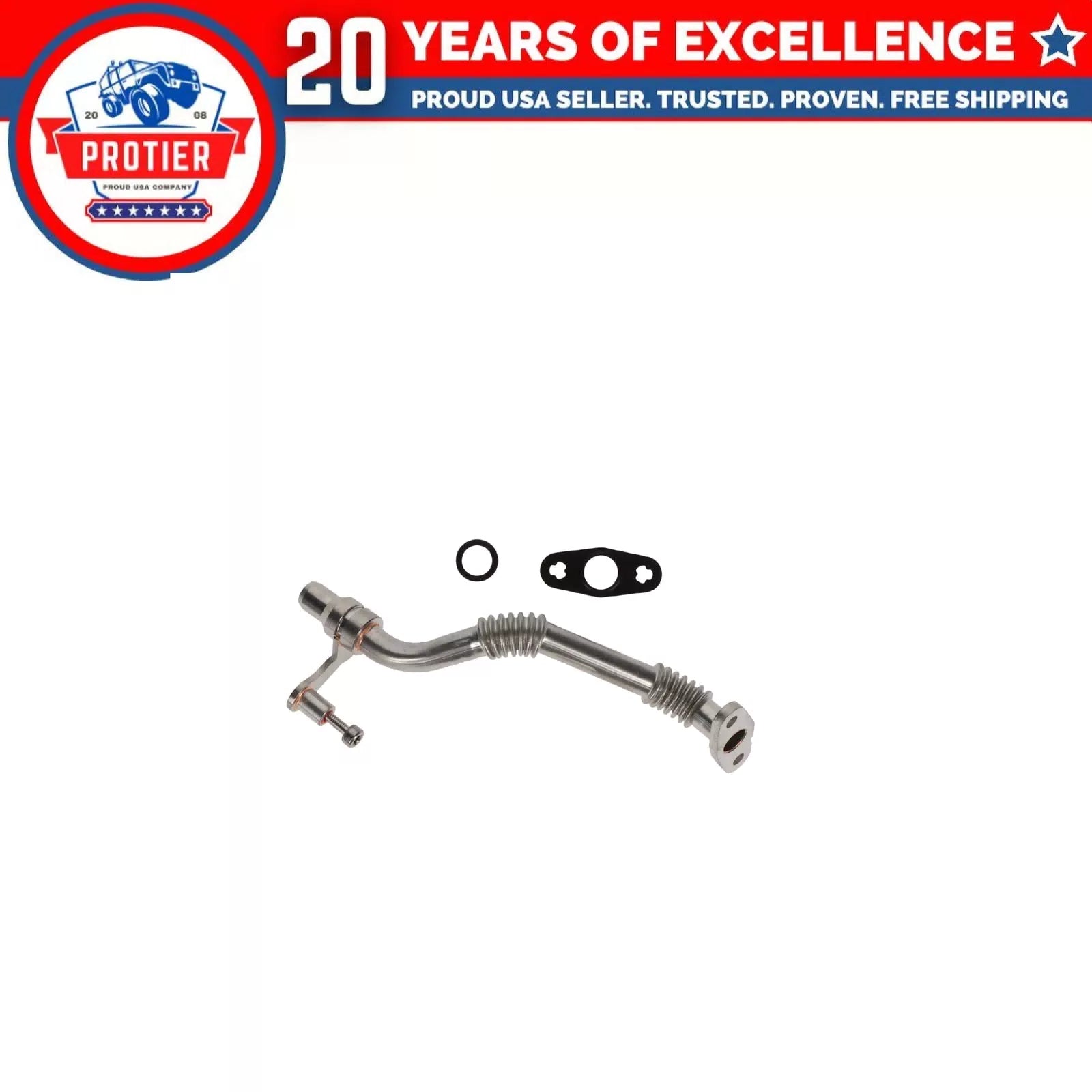 Left Turbocharger Oil Return Line Fits BMW 550i 550i GT 550i GT xDrive 550i 6B93BC-57 [2]