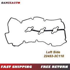 Left Valve Cover Gasket Set for 06-12 Hyundai Kia 3.3L 3.8L V6 22453-3C110 6B93BC-57 [1]