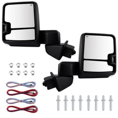 Left + Right Chrome Tow Mirrors For 2019-2022 GMC Sierra 1500 w/ Temp Sensor 6B93BC-57 [1]
