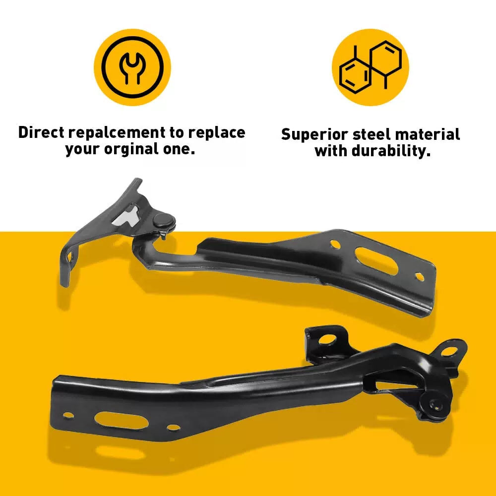 Left & Right Side Hood Hinge Fits 2012-2015 Honda Civic Sedan Coupe 4-Door 6B93BC-57 [2]