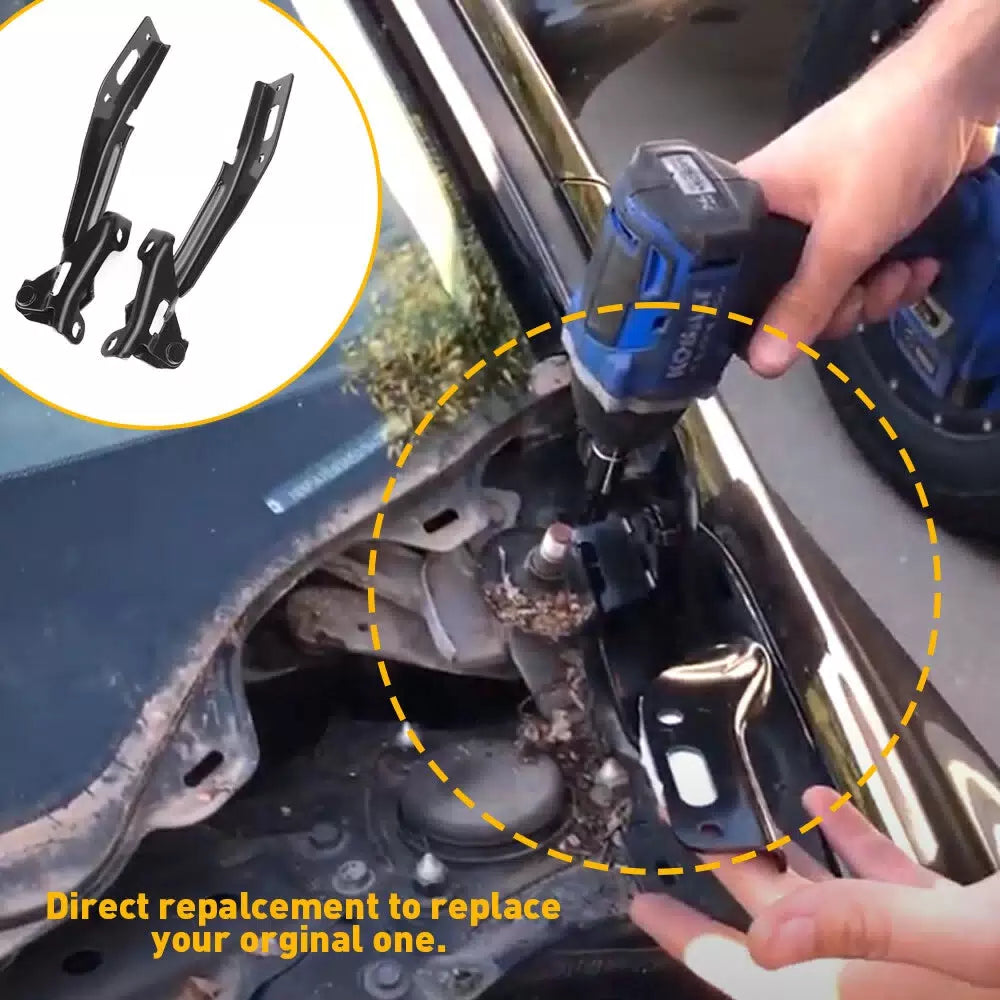 Left & Right Side Hood Hinge Fits 2012-2015 Honda Civic Sedan Coupe 4-Door 6B93BC-57 [5]