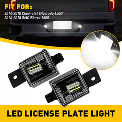License Plate Rear Bumper Lights LED Lamps For 14-20 Chevy Silverado GMC Sierra 6B93BC-57 [1]