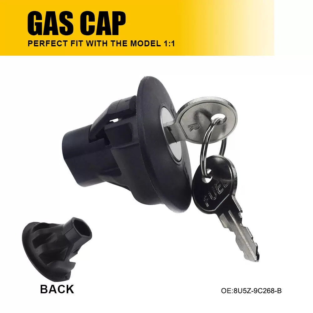Locking Fuel Cover Gas Cap Tank Plug +2 Keys For F150 Ford Escape Focus Explorer 6B93BC-57 [1]