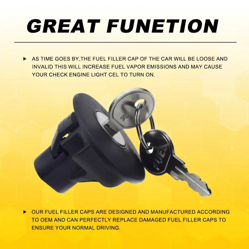 Locking Fuel Cover Gas Cap Tank Plug +2 Keys For F150 Ford Escape Focus Explorer 6B93BC-57 [8]