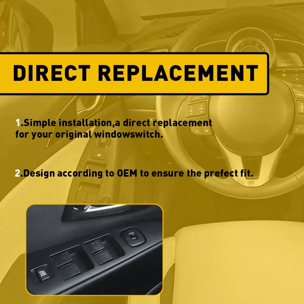 Master Driver Side Window Door Power Switch Fits Mazda 3 04-09 Mazda3 Sport 2009 6B93BC-57 [6]