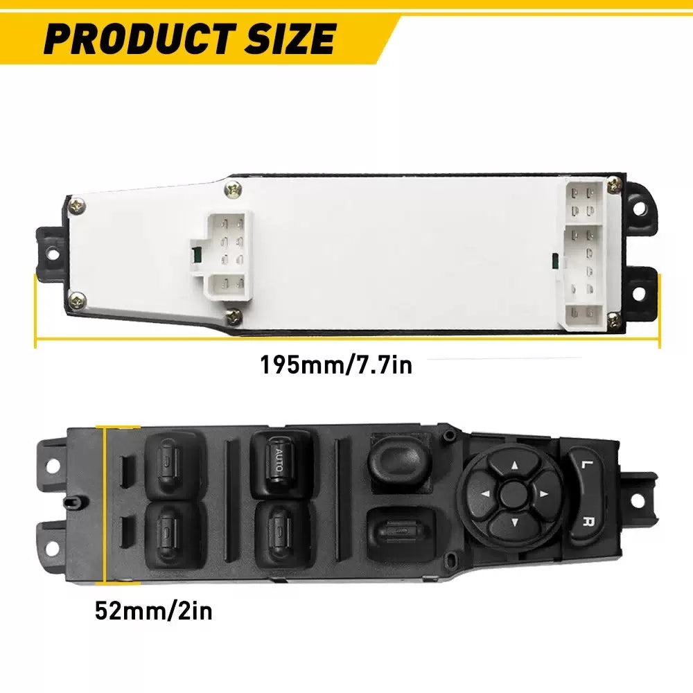 Master Power Switch Door Window Fits 1997-2001 Cherokee Sport Jeep 12+8 Pin Auto 6B93BC-57 [2]