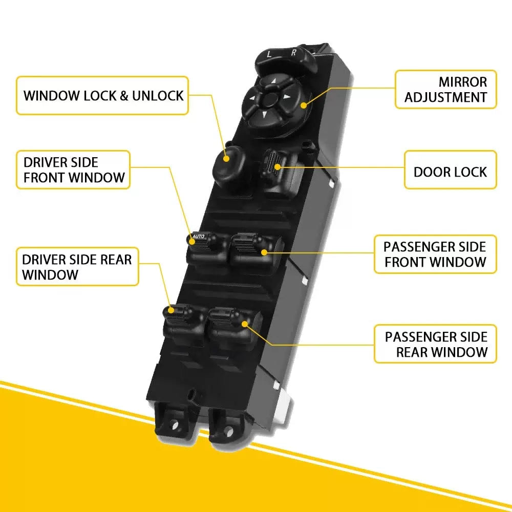 Master Power Switch Door Window Fits 1997-2001 Cherokee Sport Jeep 12+8 Pin Auto 6B93BC-57 [3]
