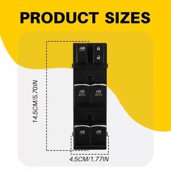 Master Power Window Switch for 2017-2018 Subaru Forester Left Driver Black EOA 6B93BC-57 [2]