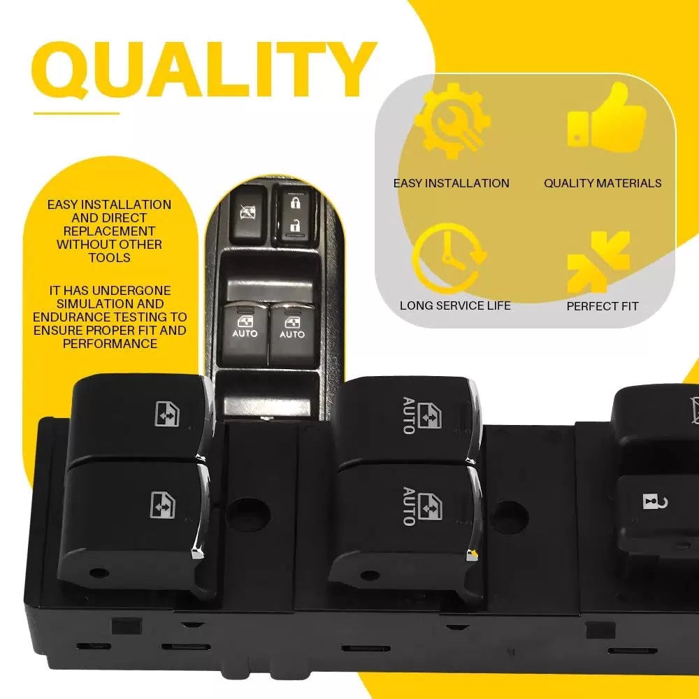 Master Power Window Switch for 2017-2018 Subaru Forester Left Driver Black EOA 6B93BC-57 [7]