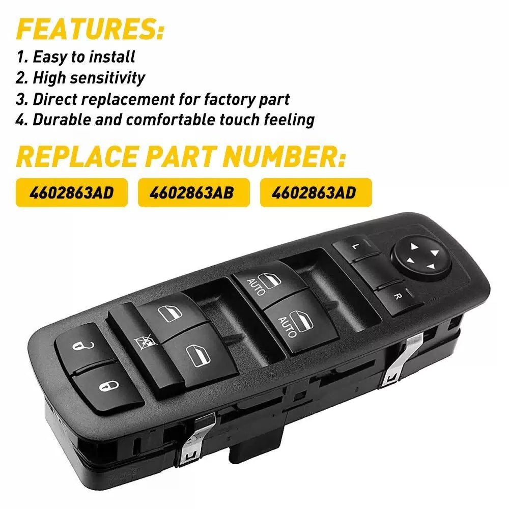 Master Power Window Switch for Dodge Ram 1500 2009 2010 2011 2012 Driver Side EA 6B93BC-57 [6]