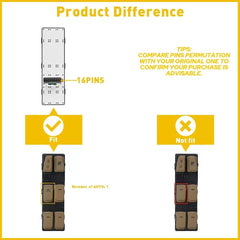 Master Power Window Switch for Sonata Hyundai 2011-2015 Front LH Beige EOA 6B93BC-57 [2]