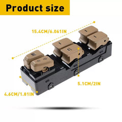 Master Power Window Switch for Sonata Hyundai 2011-2015 Front LH Beige EOA 6B93BC-57 [4]