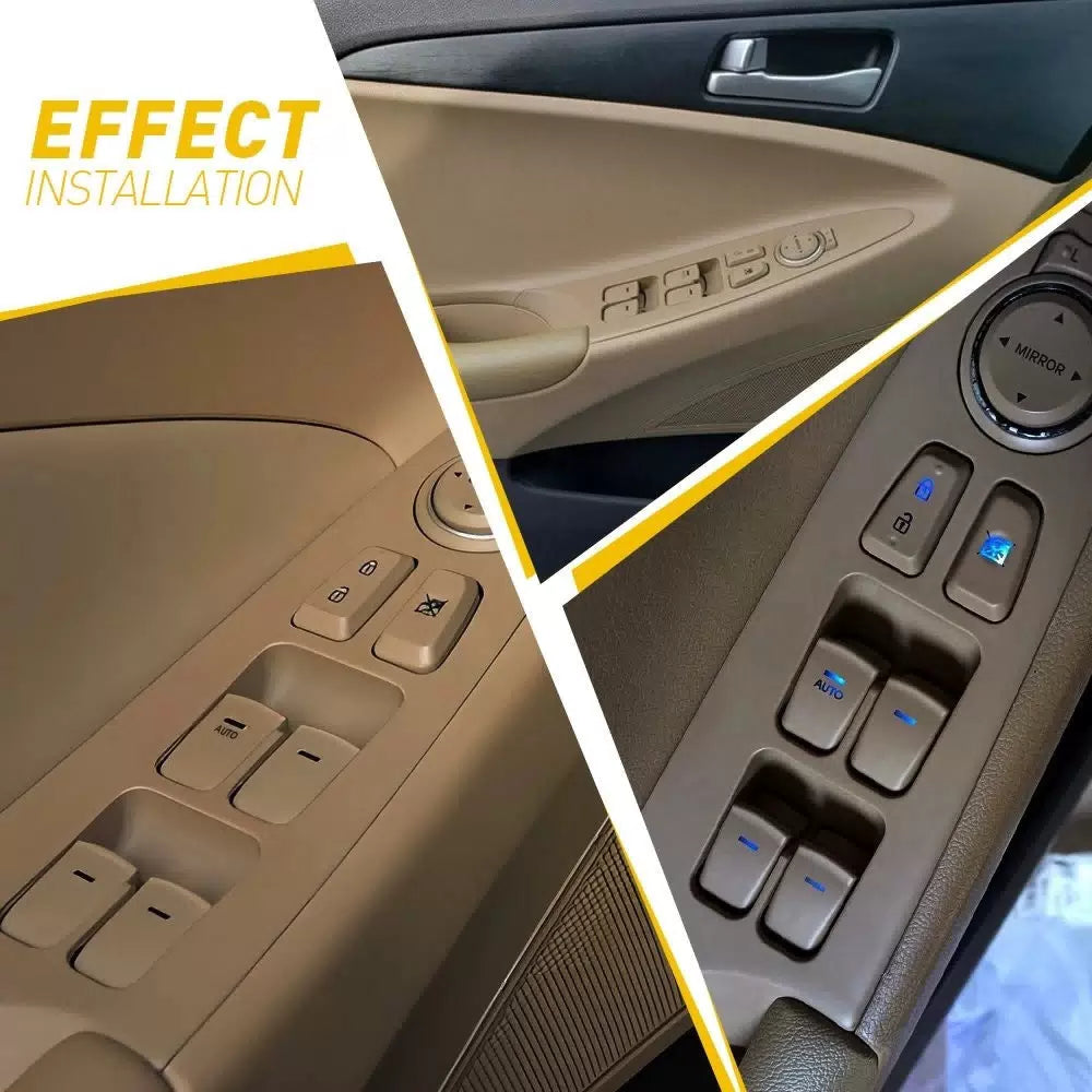 Master Power Window Switch for Sonata Hyundai 2011-2015 Front LH Beige EOA 6B93BC-57 [8]