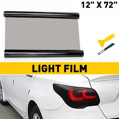 Matte Black Taillight Headlight Car Fog Light Sticker Vinyl Tint Film 12" x 72" 6B93BC-57 [1]