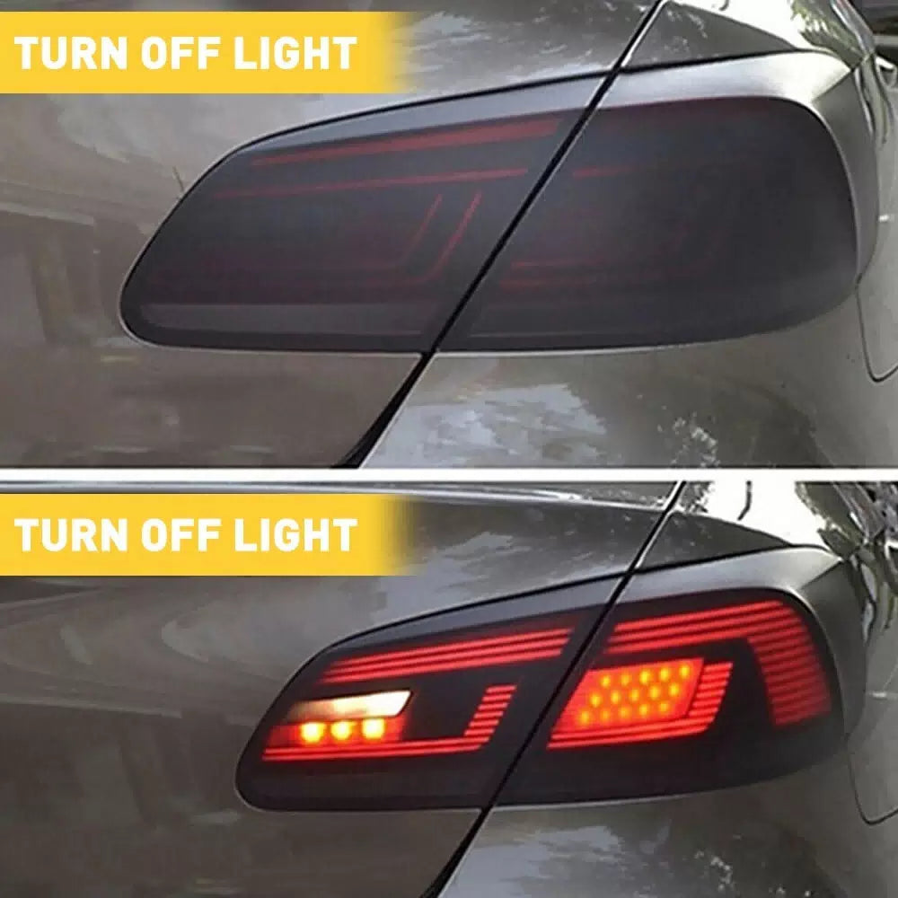 Matte Black Taillight Headlight Car Fog Light Sticker Vinyl Tint Film 12" x 72" 6B93BC-57 [4]