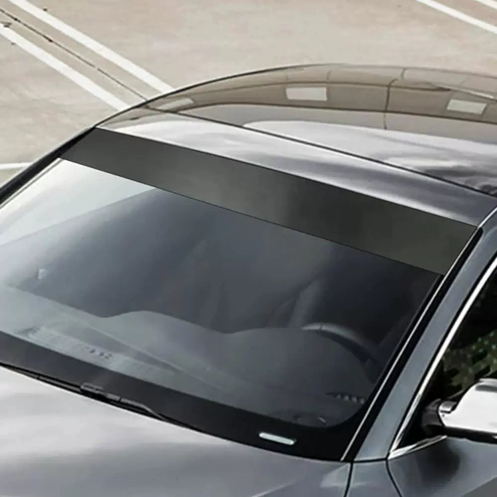 Matte Black Visor Sun Strip Vinyl Decal For Car Front Windshield Sticker 10*60" 6B93BC-57 [8]