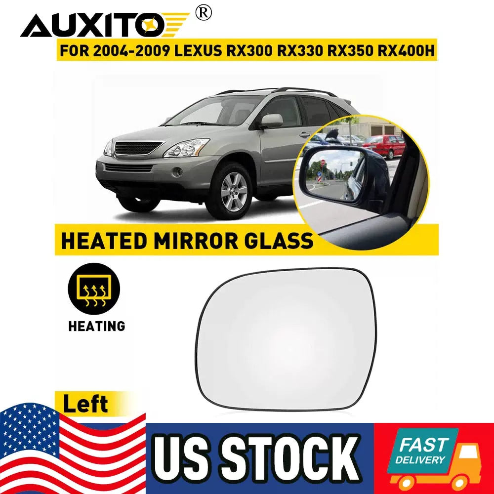 Mirror Glass For Lexus RX330 RX350 RX400H Left Driver LH 4109 Replacement EOA 6B93BC-57 [1]