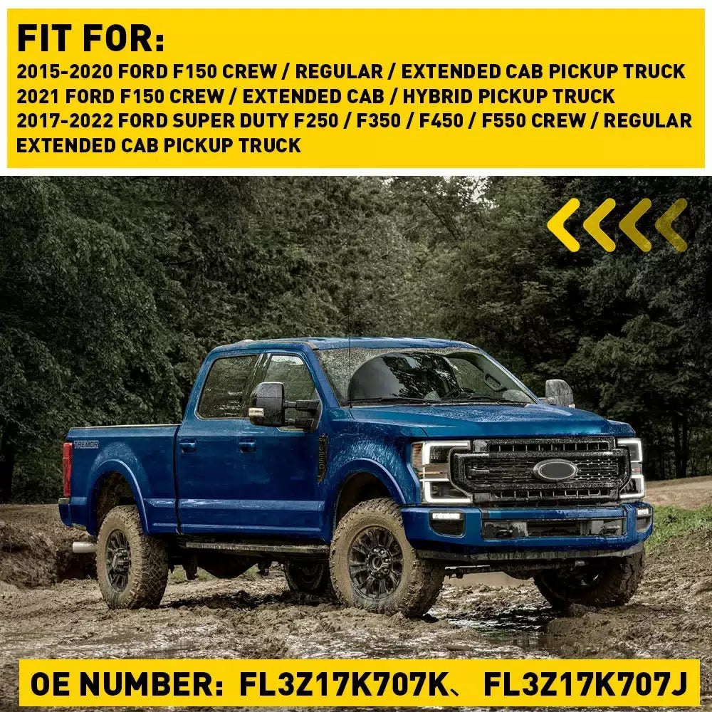Mirror Lower Glass For 2017-2019 Ford F-250 Super Duty Passenger Right Side RH 6B93BC-57 [10]