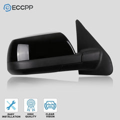 Mirror Power Heated Manual Fold For 07-16 Toyota Tundra Right Side Smooth Black 6B93BC-57 [3]