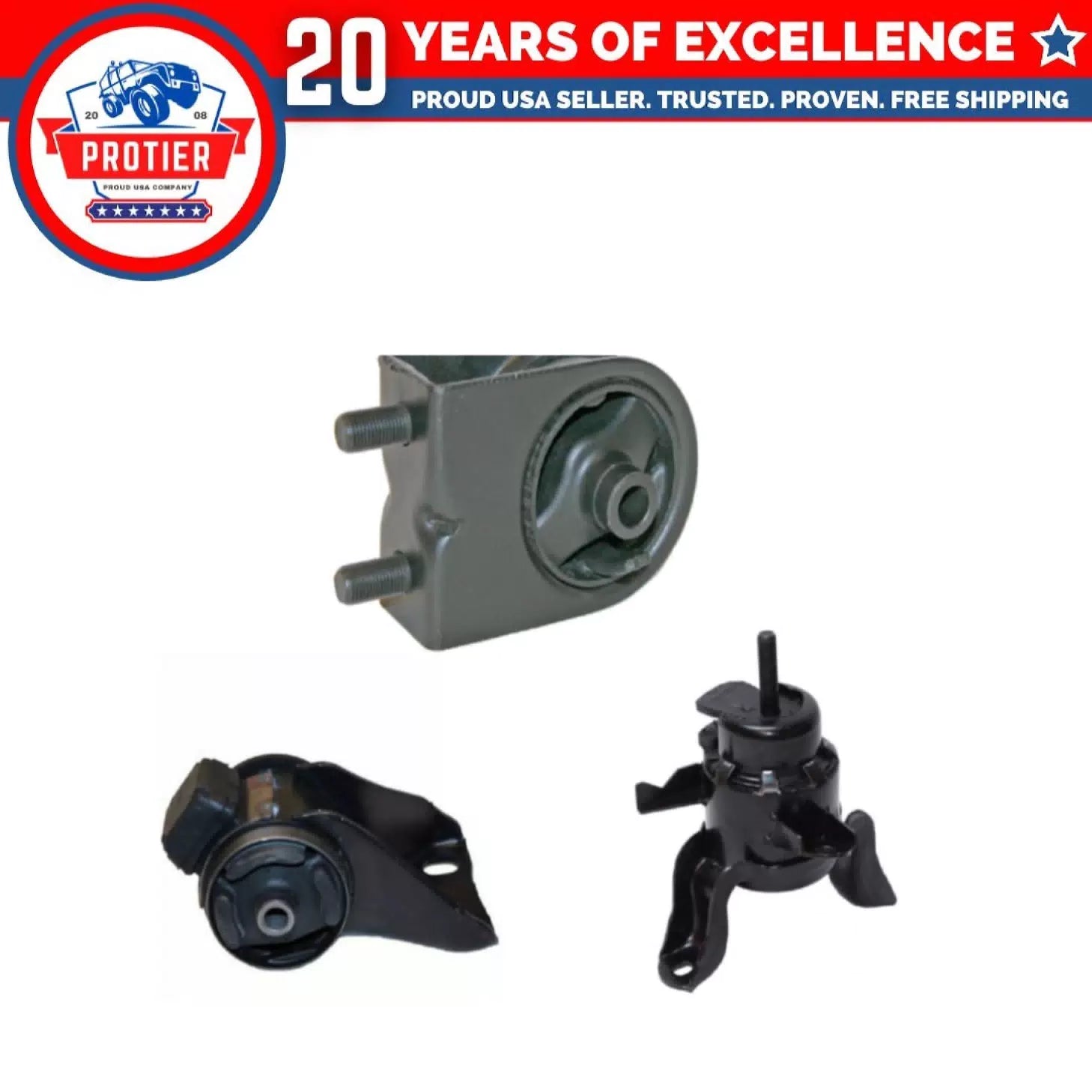 Motor & Trans Mount 3PCS Set Compatible for 00-01 Mazda MPV 2.5L / 02-06 Mazda 6B93BC-57 [1]