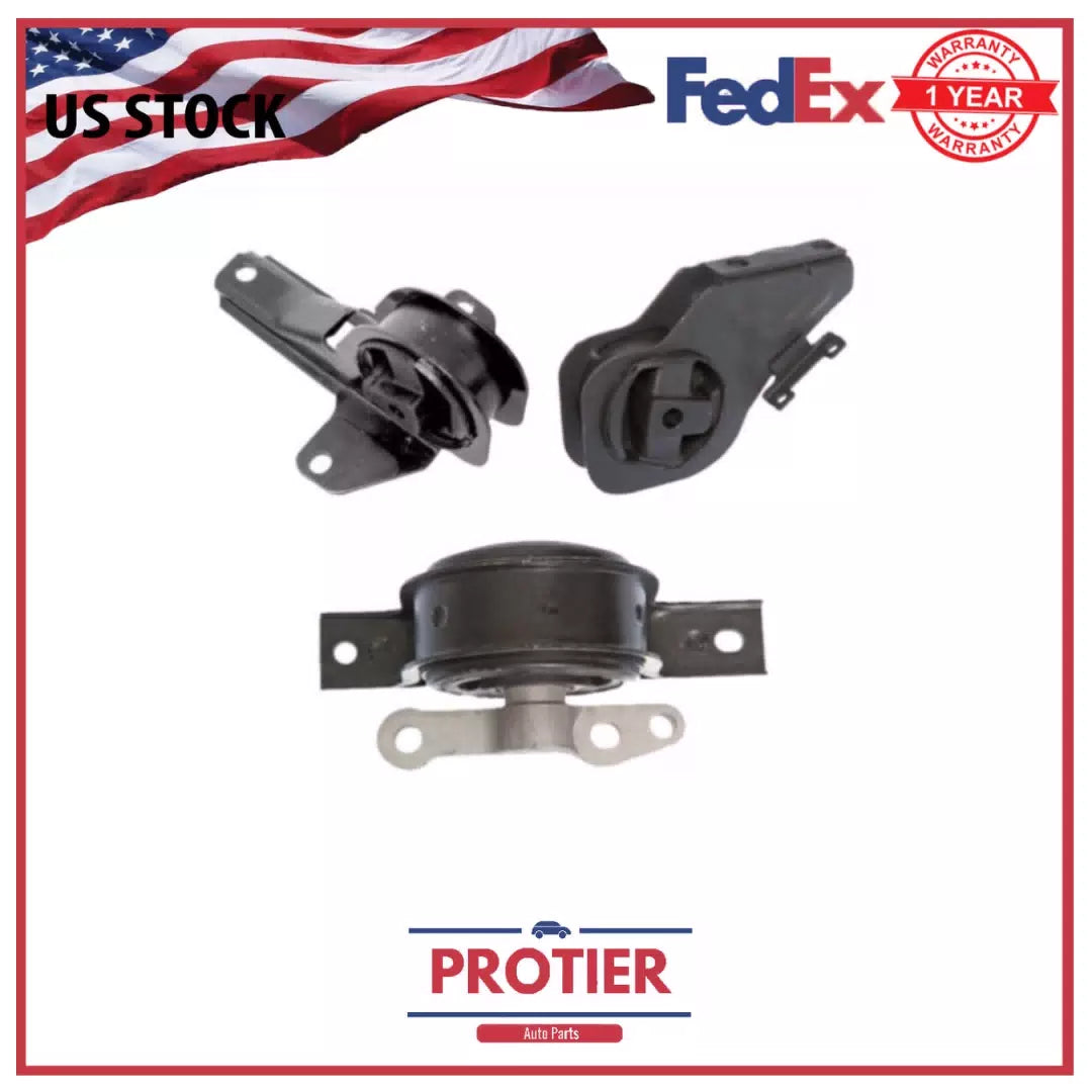 Motor & Trans Mount 3PCS Set for 2002-2004 Oldsmobile Alero 2.2L for Auto Trans 6B93BC-57 [1]