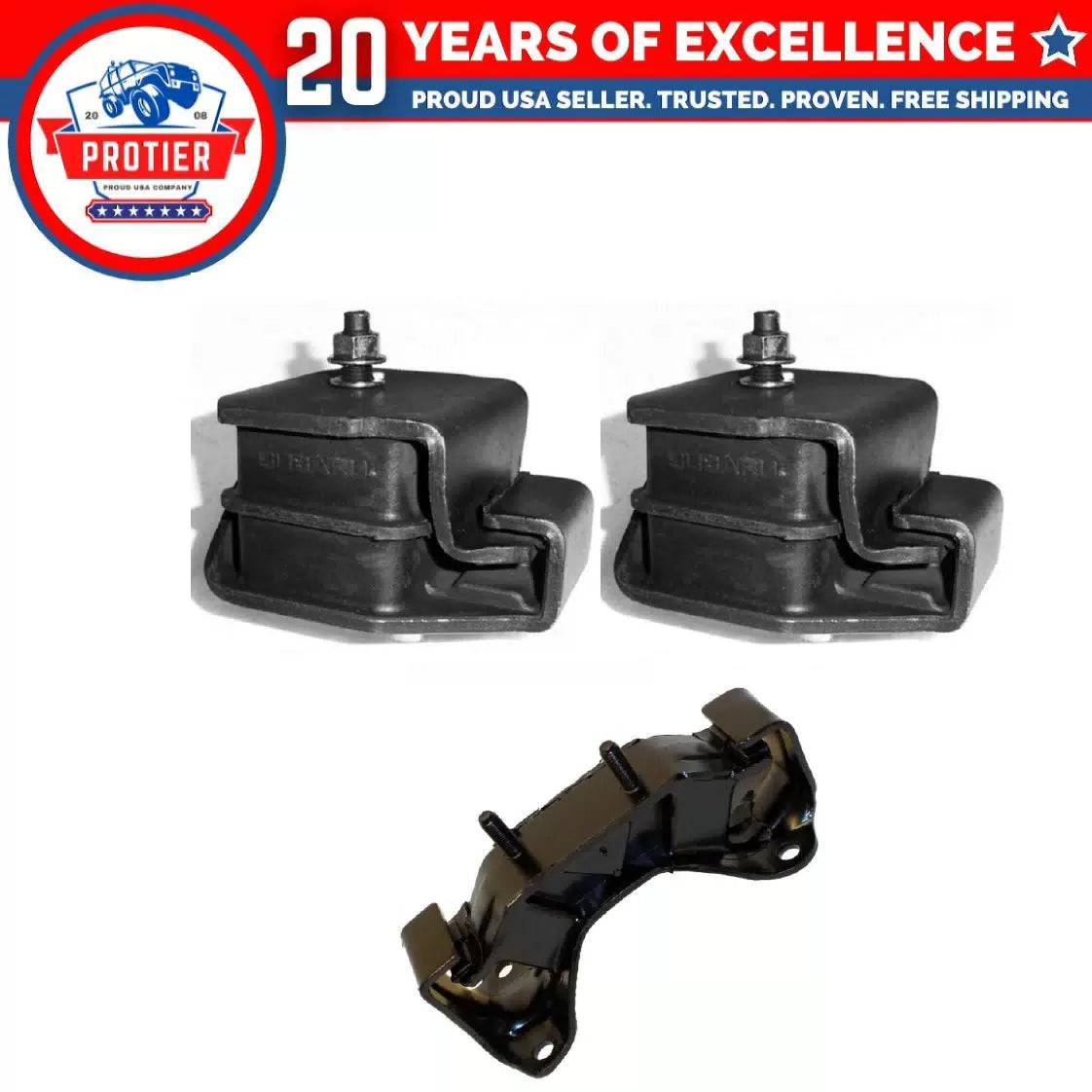 Motor & Trans Mount for Manual : 95-02 Forest Impreza Legacy 2.2 / 2.5L Set 6B93BC-57 [1]