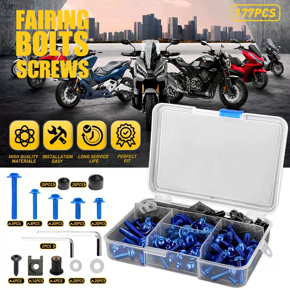 Motorcycle Bolt Fairing Screw Kit For Suzuki GSXR 600 750 1000 Hayabusa GSX1300R 6B93BC-57 [1]