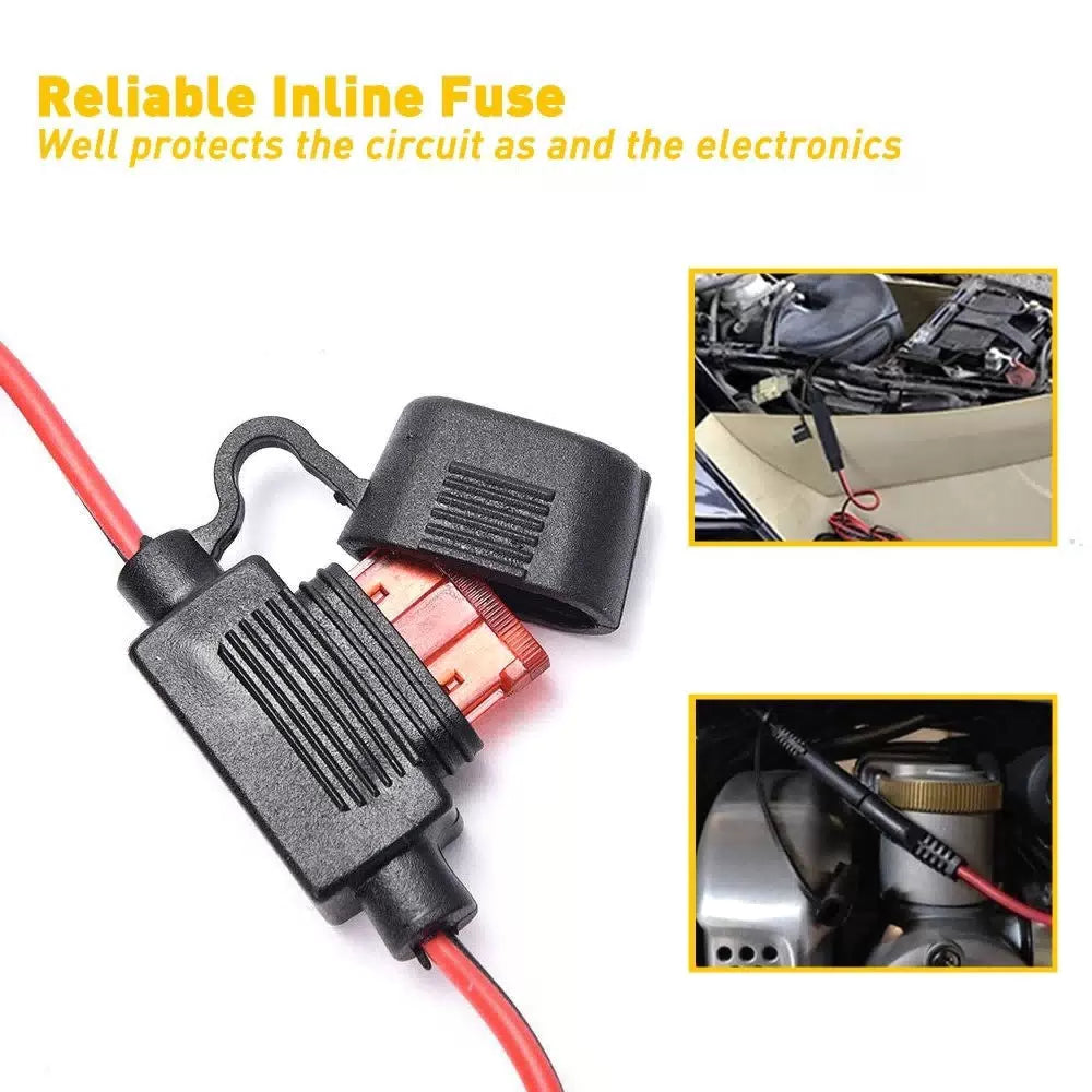 Motorcycle SAE to USB Adapter Cable 2.1A Phone GPS Charger USB Outlet Waterproof 6B93BC-57 [3]