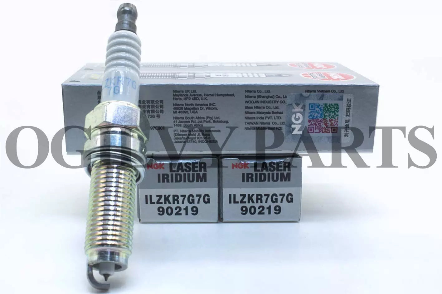 NGK LASER IRIDIUM Iridium Spark Plugs ILZKR7G7G 90219 Set of 4 [1]