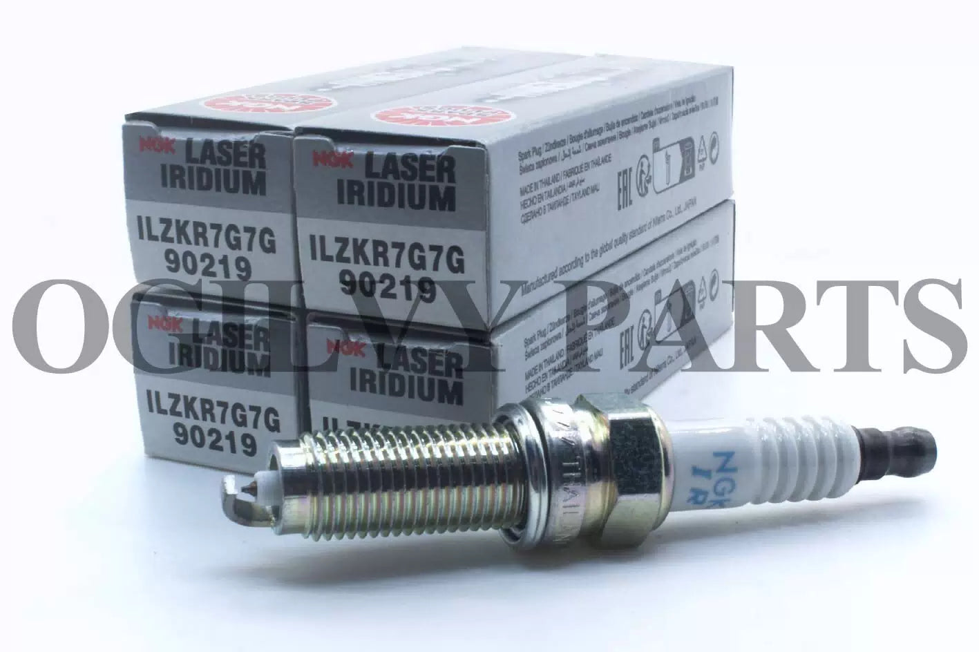 NGK LASER IRIDIUM Iridium Spark Plugs ILZKR7G7G 90219 Set of 4 [2]