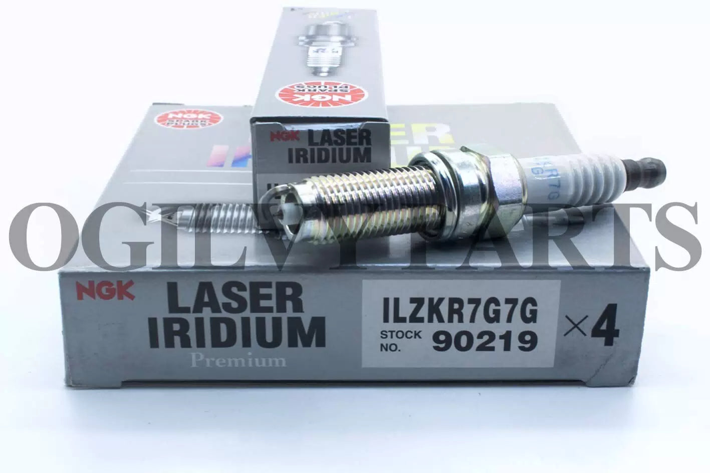 NGK LASER IRIDIUM Iridium Spark Plugs ILZKR7G7G 90219 Set of 4 [4]
