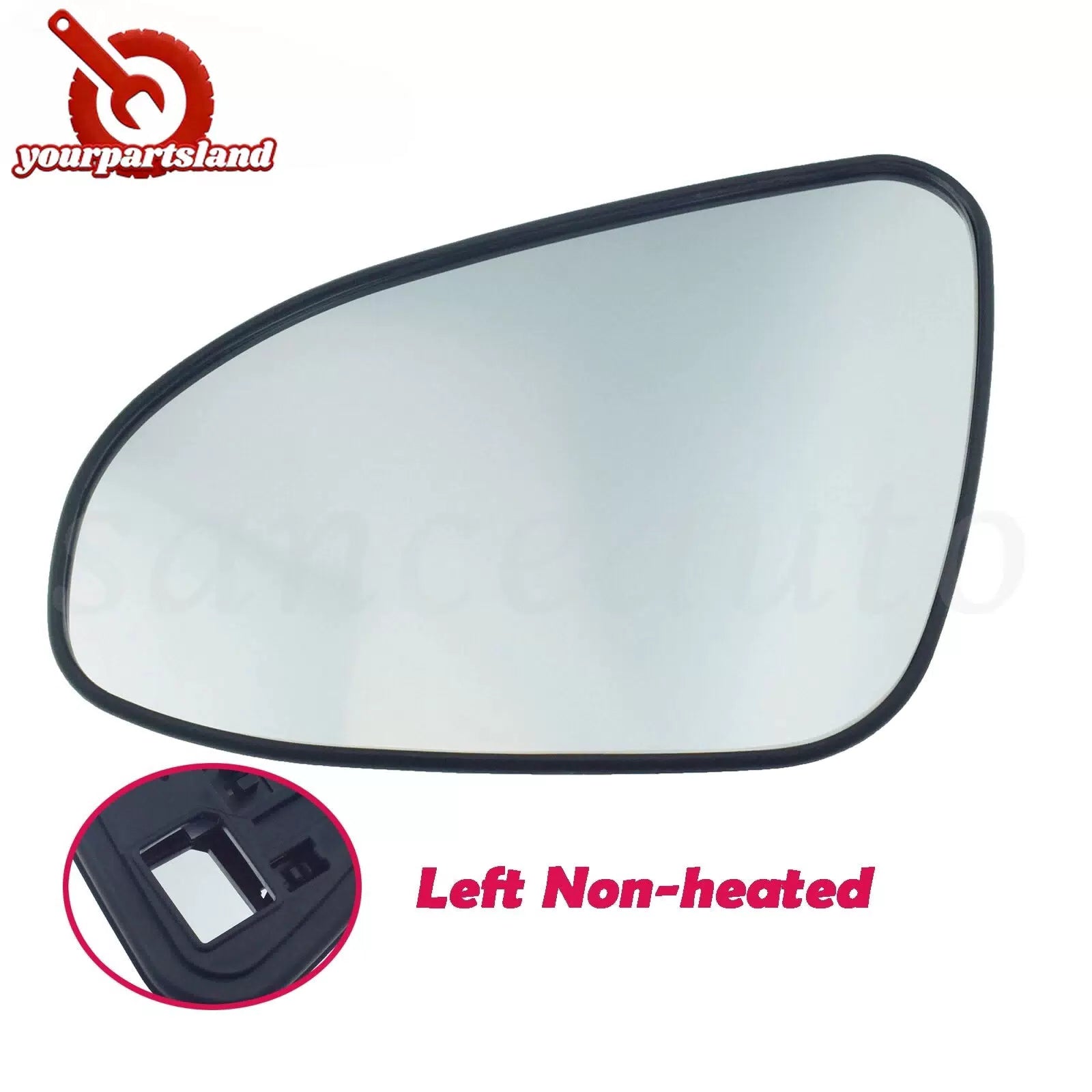Non-Heated Side View Mirror Glass Driver LH 8796152B30 for TOYOTA YARS III 2010- 6B93BC-57 [1]