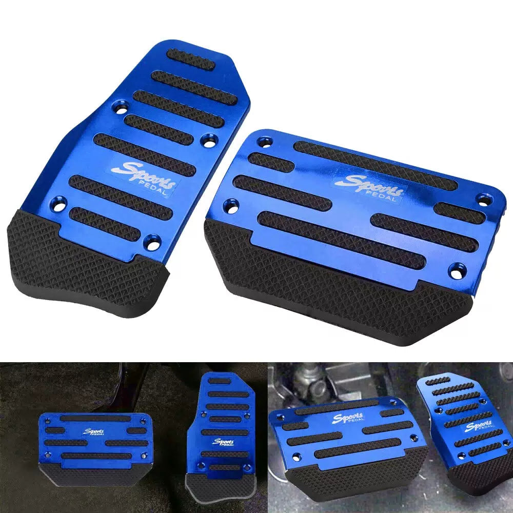 Non-Slip Automatic Foot Brake Gas Pedal Pad Car Accessories Cover 2pc/set Blue F 6B93BC-57 [1]