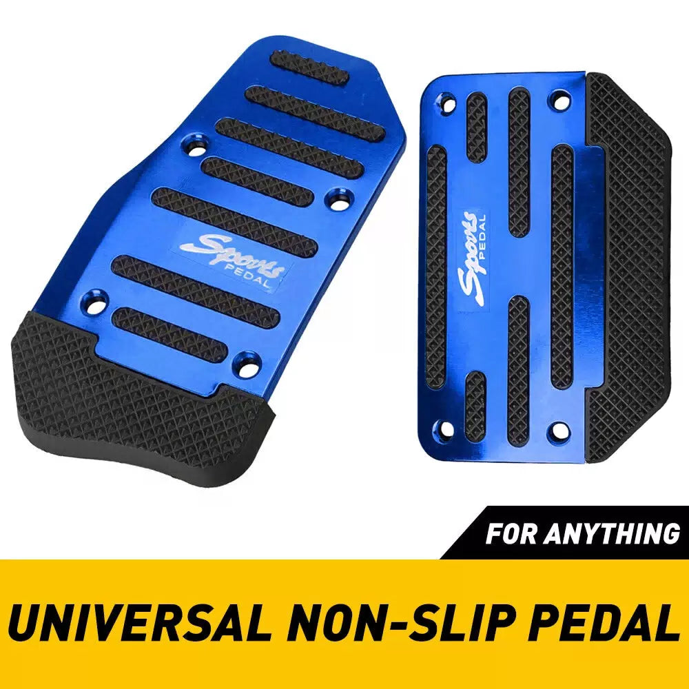 Non-Slip Automatic Foot Brake Gas Pedal Pad Car Accessories Cover 2pc/set Blue F 6B93BC-57 [2]