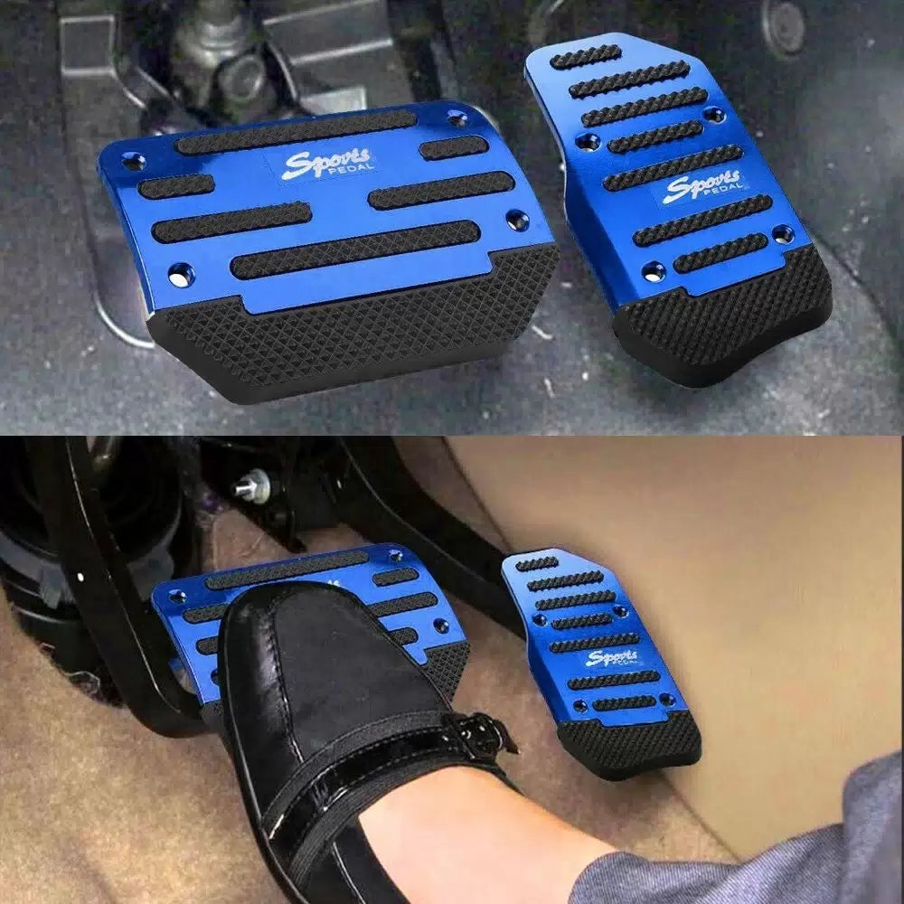 Non Slip Automatic Gas Brake Foot Pedal Pad Cover Car Auto Accessories blue EOA 6B93BC-57 [1]