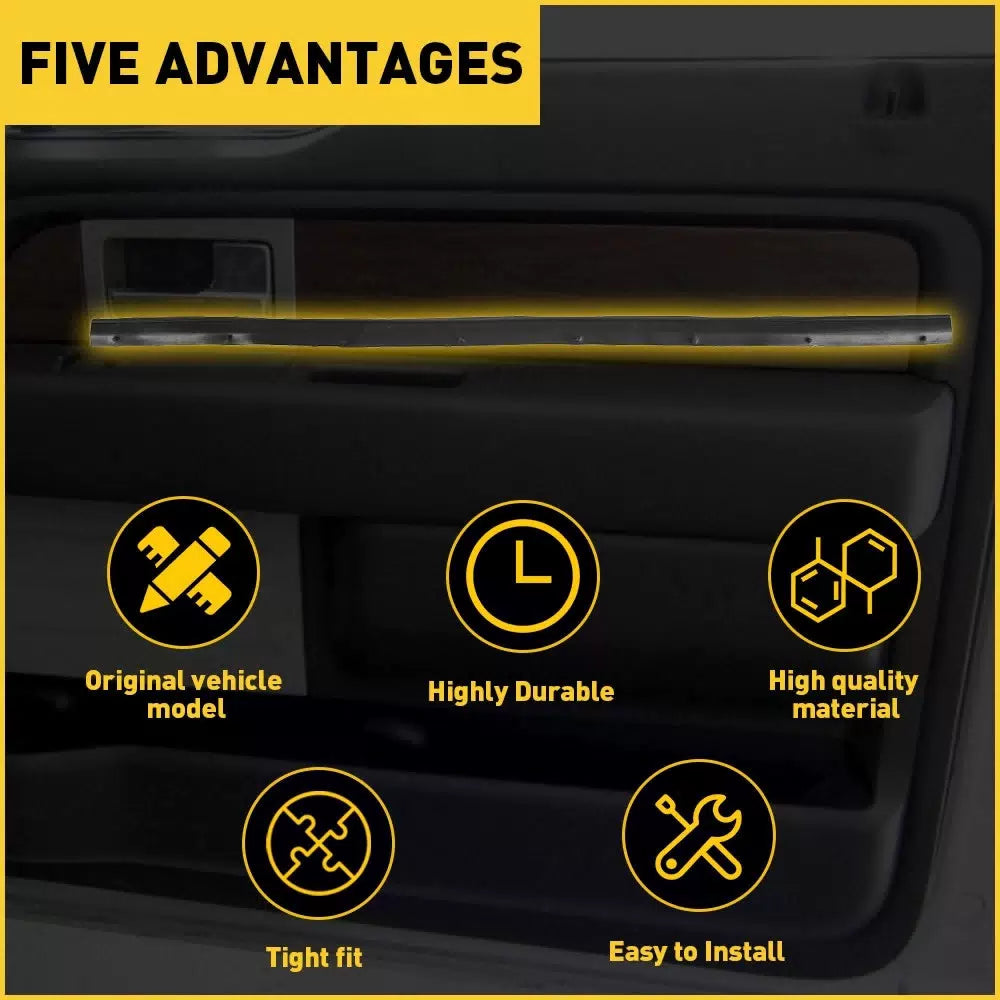 OEM Front Right Left Door Lower Seal Weatherstrip Set For 1999-16 Super Duty EOA 6B93BC-57 [6]