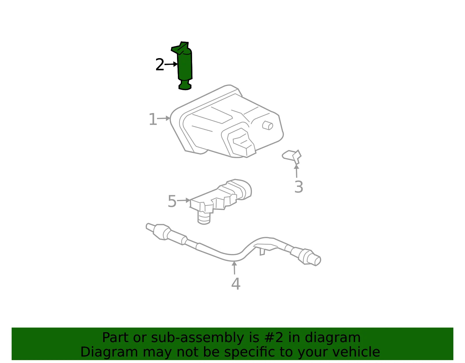 OEM GM EMISSION SYSTEM VAPOR CANISTER PURGE SOLENOID, P/N 12597567 GM [5]