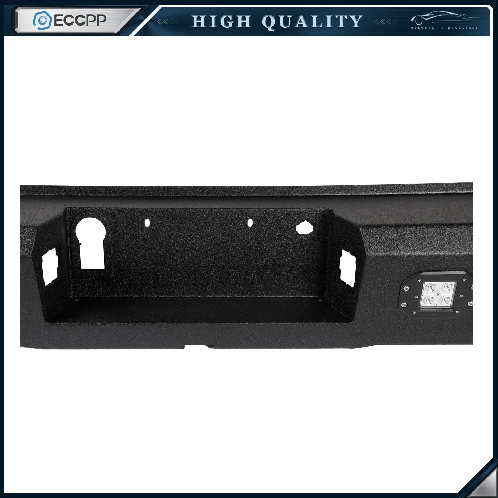 Offroad Front Rear Bumper Steel w Lights D-rings Winch for 2015-2017 ford F-150 6B93BC-57 [7]