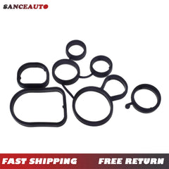 Oil Filter Flange Gasket Set For VW Beetle Jetta Gasket 07K115441 07K117070 6B93BC-57 [1]