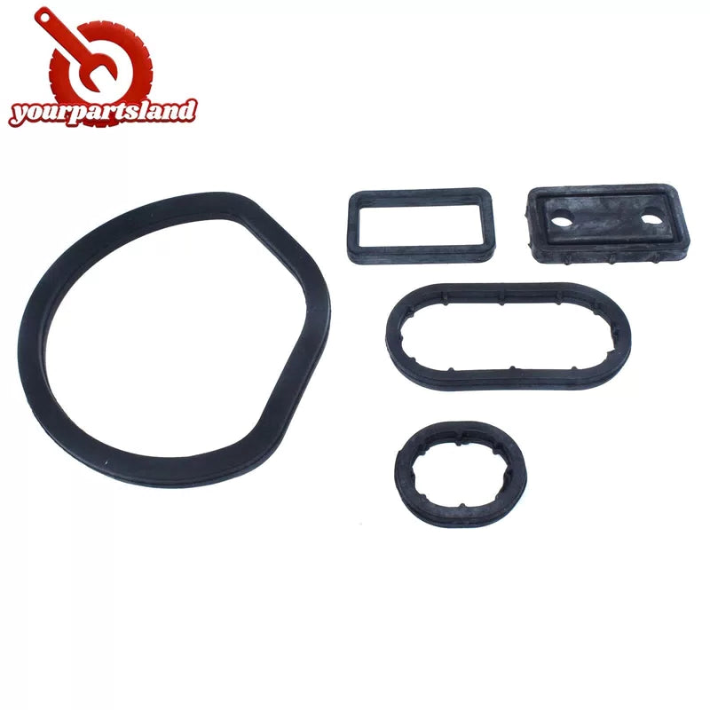 Oil Filter Housing Seal Seals Kit 5pcs for Mercedes W203 W208 W209 1121840261 6B93BC-57 [3]