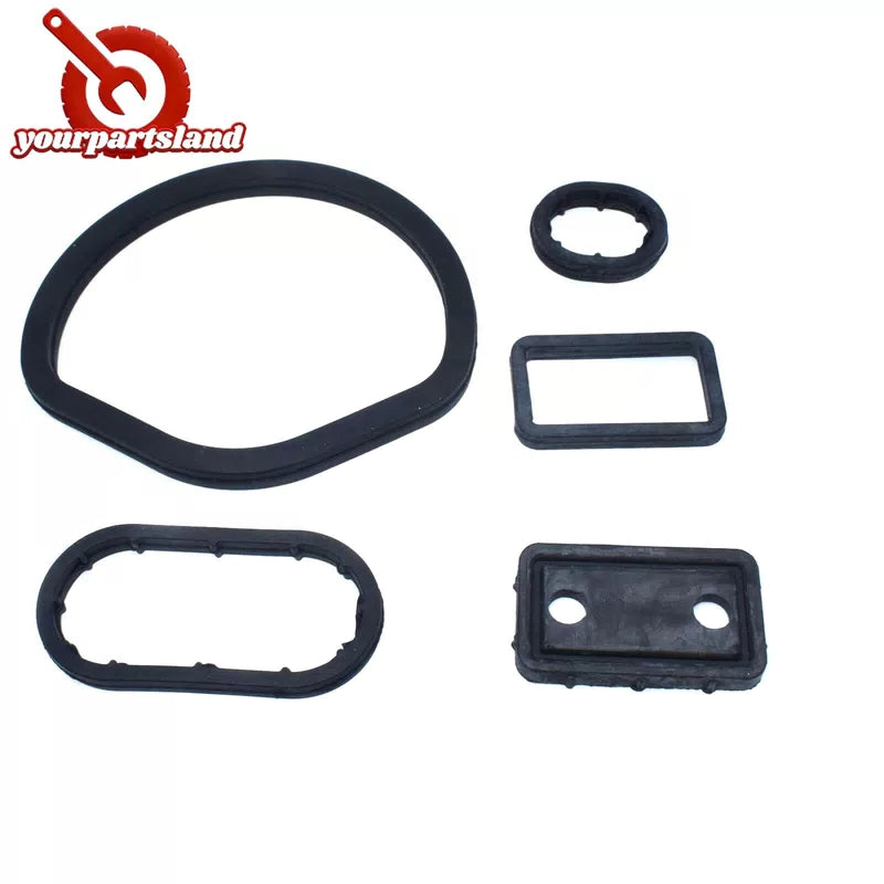 Oil Filter Housing Seal Seals Kit 5pcs for Mercedes W203 W208 W209 1121840261 6B93BC-57 [5]