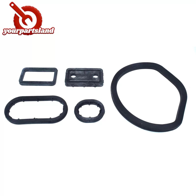 Oil Filter Housing Seal Seals Kit 5pcs for Mercedes W203 W208 W209 1121840261 6B93BC-57 [6]