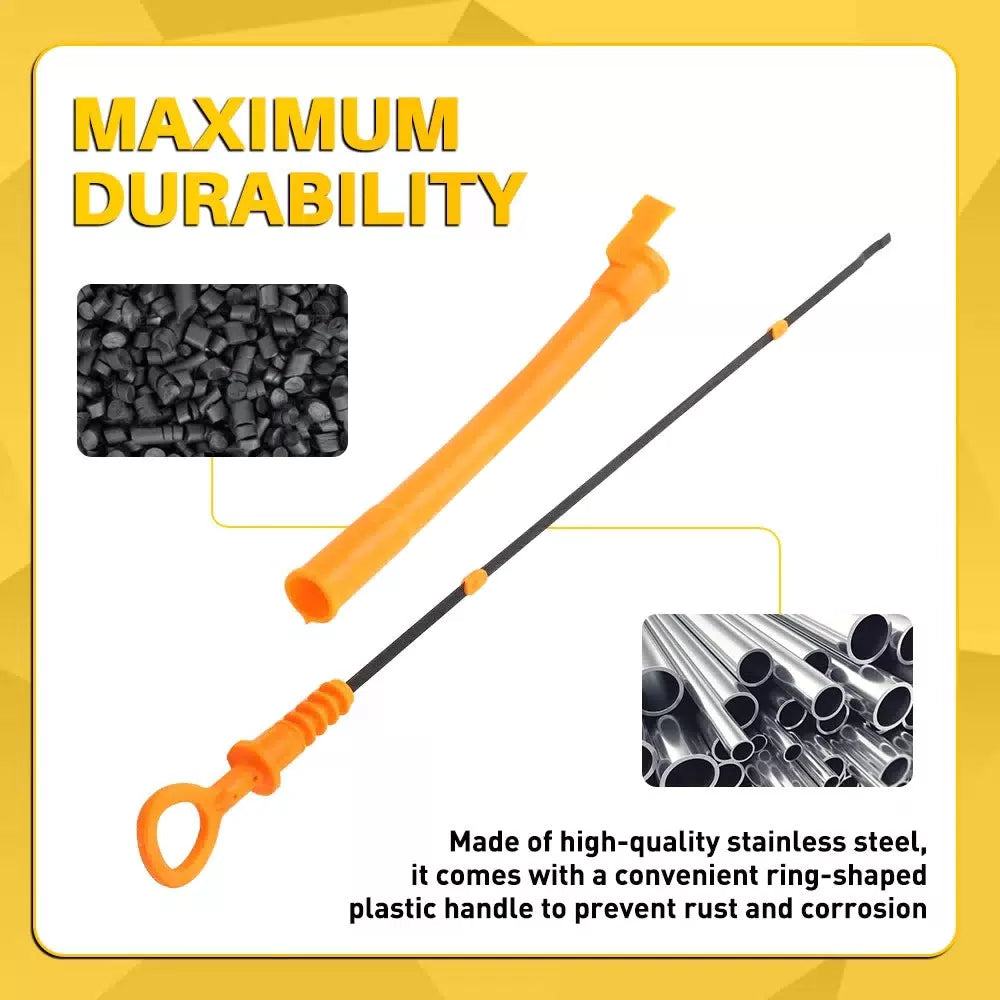 Oil Level Dipstick Dip Stick Tube for Volkswagen 1999-05 Beetle/00-06 Golf 1.8 A 6B93BC-57 [4]