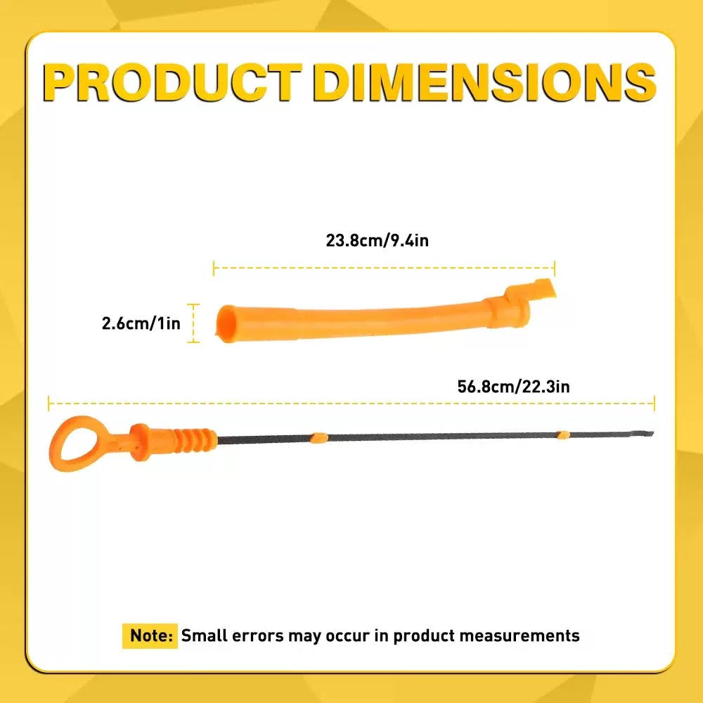 Oil Level Dipstick Dip Stick Tube for Volkswagen 1999-05 Beetle/00-06 Golf 1.8 A 6B93BC-57 [7]