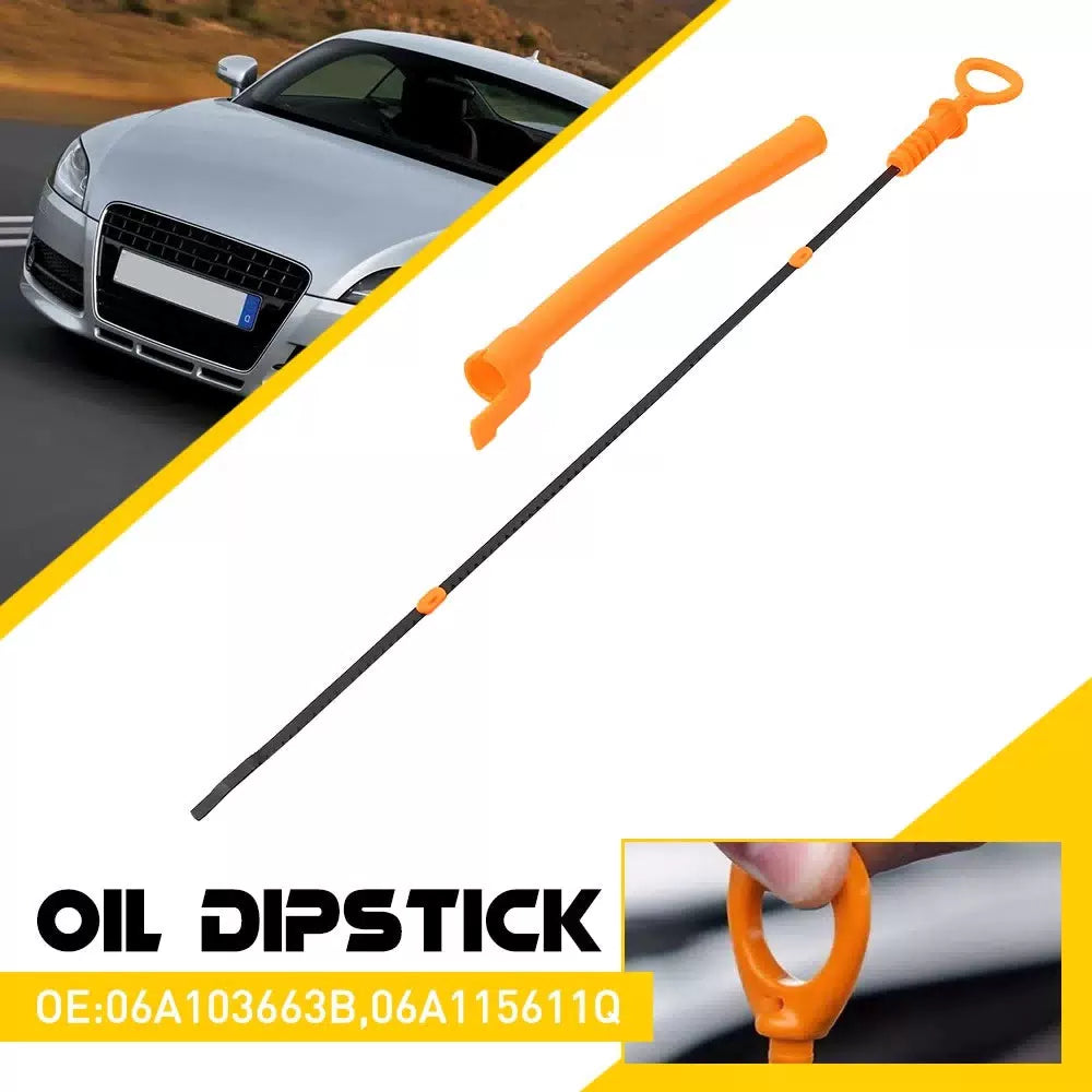 Oil Level Dipstick Dip Stick Tube for Volkswagen 1999-05 Beetle/00-06 Golf 1.8 A 6B93BC-57 [9]